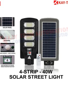 40W ALL IN ONE SOLAR STREET LIGHT ( 4 Window)